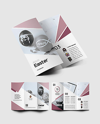 템플릿 표지디자인 표지 남자 내지 기독교 리플렛 분홍색 3단접지 팜플렛 상반신 성인 두명 성경 예수 부활절계란 QR코드 달걀바구니 성인남자만 인디자인 INDD 이미지템플릿 종교 컬러 종교용품 부활절 사람 바구니 계란 신_종교 남자만 성인만 파일형식