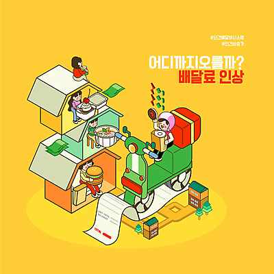 전신 여자 남자 지폐 일러스트 주택 서기 들기 앉기 여러명 성인 타이포그라피 노란색 케이크 피해 오토바이 햄버거 배달원 승차 헬멧 사회이슈 고객 배송 상승 영수증 아이소메트릭 동남아음식 배달음식 쌀국수 성인만 배달비 국내일러스트 AI파일 직업 문자 음식 컬러 다수 컨셉 돈 모션 디저트 패스트푸드 사람 건물 금융 바이크 보호장비 배달 국수 베트남음식 파일형식 벡터 비용