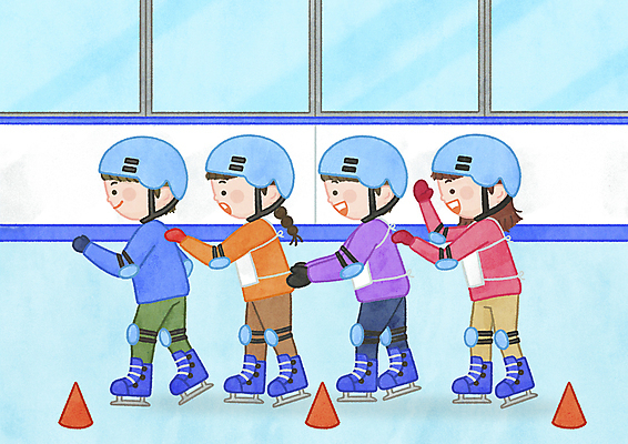 전신 PSD 여자 남자 어린이 허리손 일러스트 함께함 웃음 소녀 소년 여러명 스케이트 잡기 헬멧 보호장비 일렬 스케이트장 아이스링크 아이스스케이트 어린이만 어깨에손 국내일러스트 스포츠용품 포즈 다수 컨셉 스포츠시설 모션 표정 사람 장비 파일형식