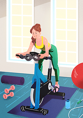 전신 PSD 여자 일러스트 창문 한명 성인 운동복 운동 건강관리 헬스사이클 헬스 아령 헬스장 매트 짐볼 승차 물병 집중 줄넘기 사이클링 유산소운동 자기관리 성인여자한명만 땀흘리기 국내일러스트 1 옷 컨셉 모션 건강 관리 사람 운동기구 물통 육상스포츠 여자한명만 성인여자만 파일형식