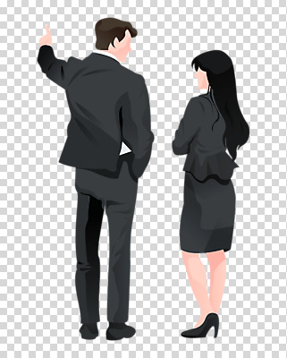 전신 편집 편집이미지 여자 남자 회의 말하기 대화 서기 누끼 정장 성인 두명 마주보기 가리킴 비즈니스맨 비즈니스우먼 토론 동료 주머니손 PNG 소통 성인만 편집소스 옷 컨셉 비즈니스 관계 모션 사람 손짓 직장인 파일형식