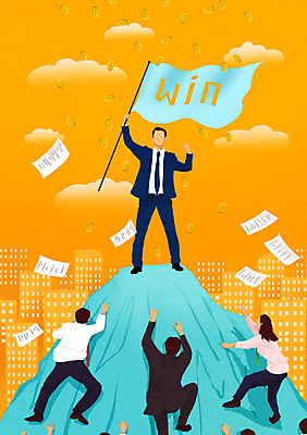 전신 PSD 구름 여자 남자 일러스트 산 서기 들기 정장 빌딩 여러명 상반신 성인 건물 노란색 경쟁 주먹 깃발 우승 비즈니스맨 비즈니스우먼 정상 라이벌 문서 오르기 승리자 우수사원 얼굴없음 성인만 국내일러스트 자연요소 건축물 옷 컬러 다수 컨셉 비즈니스 모션 사람 최고 직장인 파일형식