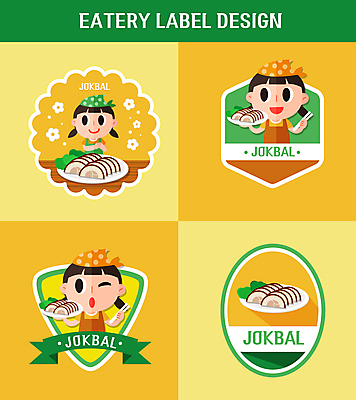 접시 여자 일러스트 젓가락 두건 윙크 들기 상반신 성인 세명 초록색 세트 노란색 라벨 앞치마 육각형 족발 타원형 역삼각형 족발집캐릭터 성인여자만 일러캐릭터 AI파일 도형 캐릭터 식기 컬러 모션 프레임 수저 표정 돼지고기 사람 원형 삼각형 여자만 성인만 파일형식 벡터