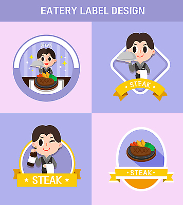 남자 리본 유니폼 일러스트 윙크 스테이크 들기 성인 세명 세트 라벨 레스토랑 와인 보라색 원형 웨이터 와인병 마름모 타원형 쟁반덮개 성인남자만 국내일러스트 AI파일 도형 직업 옷 컬러 모션 병_용기 프레임 주류 서양음식 표정 사람 식당 덮개 남자만 성인만 파일형식 벡터