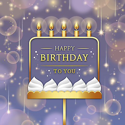 일러스트 촛불 프레임 타이포그라피 사람없음 빛 반짝임 보라색 금색 생일 화려 생일케이크 생크림 생일축하 빛망울 프레임일러스트 해피버스데이 국내일러스트 AI파일 문자 기념일 컬러 컨셉 초 모션 케이크 축하 크림 파일형식 벡터