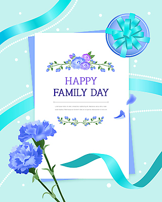 꽃잎 꽃 리본 하늘색 일러스트 사각프레임 사람없음 선물상자 편지 편지지 카네이션 감사 진주 가정의달 프레임일러스트 가정의날 국내일러스트 AI파일 카드프레임 식물 기념일 감정 프레임 선물 파란색 상자 사각형 5월 보석 파일형식 벡터