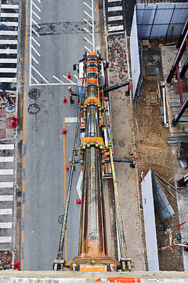 포토 JPG 주간 도로 공사 안전 사람없음 야외 건물 하이앵글 건설현장 중장비 사다리차 하남 국내포토 자연요소 건축물 길 뷰포인트 교통시설 자동차 건설업 산업장비 경기도 파일형식