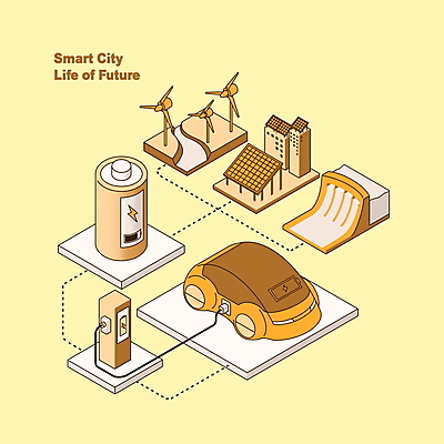 PSD 일러스트 사람없음 건물 노란색 풍력에너지 전기에너지 연결 건전지 집열판 충전 수력발전기 수력발전댐 전기자동차 충전기 충전소 국내일러스트 건축물 컬러 자동차 기계 발전기 에너지 그린에너지 태양에너지 파일형식