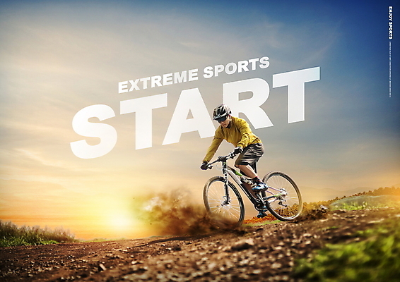 전신 PSD 구름 편집이미지 남자 스포츠 하늘 한명 20대 성인 타이포그라피 파란색 노을 주황색 한국인 헬멧 익스트림스포츠 사이클링 산악자전거 성인남자한명만 이미지편집 자연요소 문자 1 컬러 사람 동양인 청년 자전거 보호장비 육상스포츠 남자한명만 성인남자만 파일형식