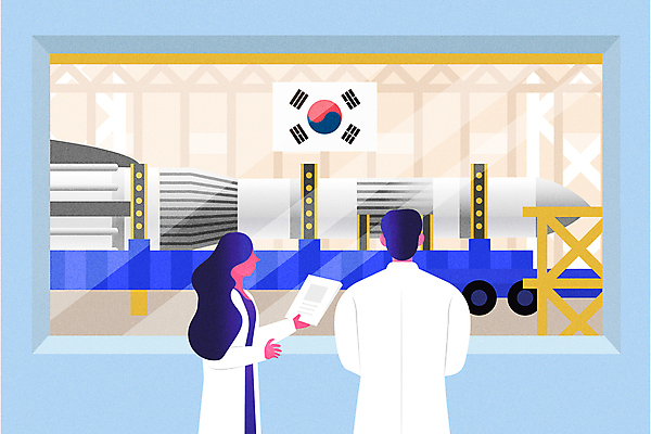 전신 여자 남자 일러스트 한국 들기 상반신 성인 두명 팔짱 로켓 태극기 토론 과학자 우주과학 문서 개발 우주개발 우주공학 성인만 국내일러스트 AI파일 직업 아시아 과학 모션 사람 우주 국기 공학 학자 파일형식 벡터