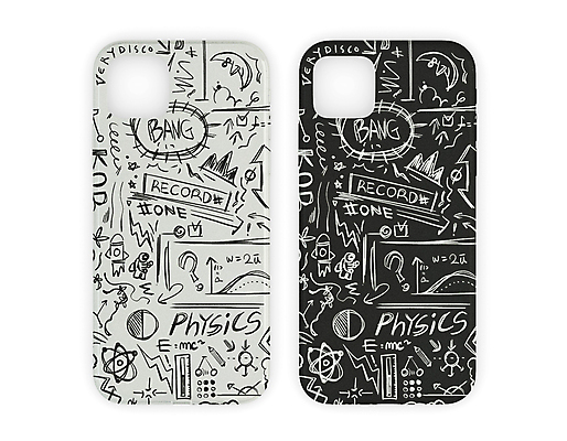 PSD 기호 화살표 과학 말풍선 일러스트 그래프 사람없음 검은색 칠판 물음표 흰색 낙서 초승달 원자 스마트폰케이스 국내일러스트 문자 컬러 스마트폰 달 파일형식