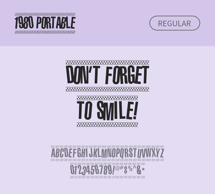 알파벳 영어 폰트 사람없음 OTF 레귤러체 낱개폰트 설치폰트 디자인서체 영문폰트 1980portable_서체 Typodermic_서체 산세리프체 복고체 문자 파일형식