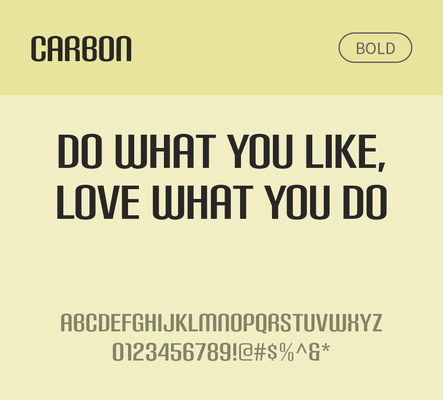 알파벳 영어 폰트 사람없음 OTF 볼드체 낱개폰트 설치폰트 디자인서체 영문폰트 Carbon_서체 Typodermic_서체 산세리프체 문자 파일형식