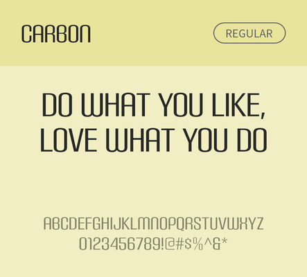 알파벳 영어 폰트 사람없음 OTF 레귤러체 낱개폰트 설치폰트 디자인서체 영문폰트 Carbon_서체 Typodermic_서체 산세리프체 문자 파일형식