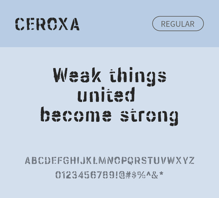 알파벳 영어 폰트 사람없음 OTF 레귤러체 낱개폰트 설치폰트 디자인서체 영문폰트 Ceroxa_서체 Typodermic_서체 문자 파일형식