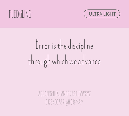 알파벳 영어 폰트 사람없음 OTF 라이트체 낱개폰트 설치폰트 디자인서체 영문폰트 Fledgling_서체 Typodermic_서체 산세리프체 문자 파일형식