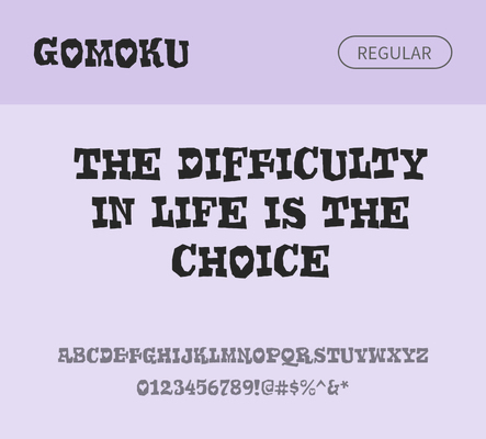 알파벳 영어 폰트 사람없음 OTF 레귤러체 낱개폰트 설치폰트 디자인서체 영문폰트 Gomoku_서체 Typodermic_서체 활자체 문자 파일형식