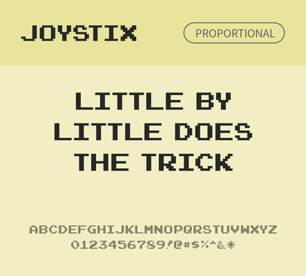 알파벳 영어 폰트 사람없음 OTF 낱개폰트 설치폰트 디자인서체 영문폰트 Joystix_서체 JoystixProportional_서체 Typodermic_서체 복고체 픽셀체 비디오게임체 문자 서체 파일형식