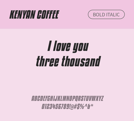 알파벳 영어 폰트 사람없음 OTF 볼드체 낱개폰트 설치폰트 디자인서체 영문폰트 KenyanCoffee_서체 Typodermic_서체 산세리프체 이탤릭체 모던체 문자 파일형식