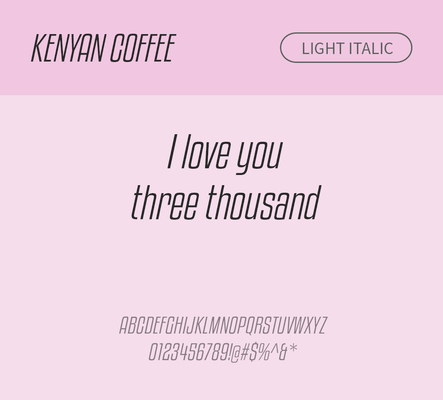 알파벳 영어 폰트 사람없음 OTF 라이트체 낱개폰트 설치폰트 디자인서체 영문폰트 KenyanCoffee_서체 Typodermic_서체 산세리프체 이탤릭체 모던체 문자 파일형식