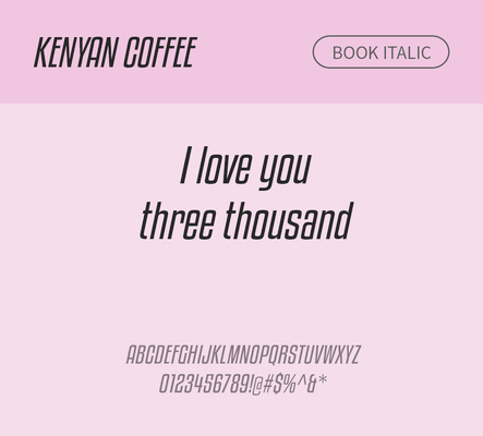 알파벳 영어 폰트 사람없음 OTF 낱개폰트 설치폰트 디자인서체 영문폰트 엑스트라볼드체 KenyanCoffee_서체 Typodermic_서체 산세리프체 이탤릭체 모던체 문자 파일형식