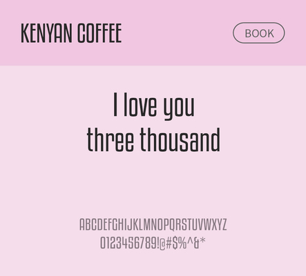 알파벳 영어 폰트 사람없음 OTF 낱개폰트 설치폰트 디자인서체 영문폰트 엑스트라볼드체 KenyanCoffee_서체 Typodermic_서체 산세리프체 모던체 문자 파일형식