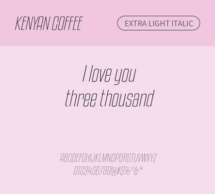 알파벳 영어 폰트 사람없음 OTF 라이트체 낱개폰트 설치폰트 디자인서체 영문폰트 KenyanCoffee_서체 Typodermic_서체 산세리프체 이탤릭체 모던체 문자 파일형식