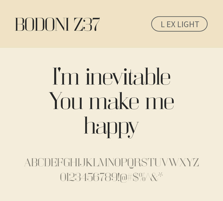 알파벳 영어 폰트 사람없음 OTF 라이트체 낱개폰트 설치폰트 디자인서체 영문폰트 Bodoni_서체 BodoniZ37L_서체 Typodermic_서체 세리프체 문자 파일형식