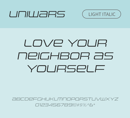 알파벳 영어 폰트 사람없음 OTF 라이트체 낱개폰트 설치폰트 디자인서체 영문폰트 Uniwars_서체 Typodermic_서체 이탤릭체 사이버체 비디오게임체 문자 서체 파일형식