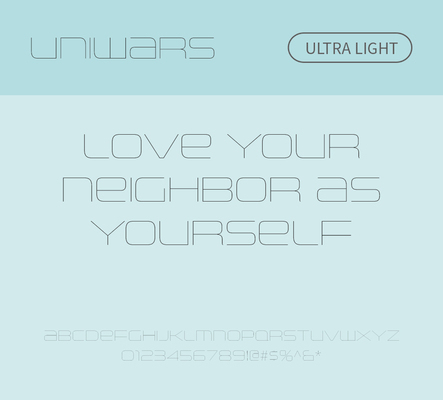 알파벳 영어 폰트 사람없음 OTF 라이트체 낱개폰트 설치폰트 디자인서체 영문폰트 Uniwars_서체 Typodermic_서체 사이버체 비디오게임체 문자 서체 파일형식