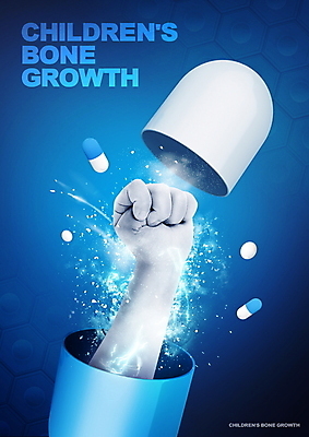 PSD 편집이미지 손 타이포그라피 신체부위 파란색 알약 건강관리 주먹 성장 오픈 가루 어린이용 영양제 영양_영양소 건강기능식품 이미지편집 문자 컬러 모션 건강 관리 사람 약 영양소 파일형식