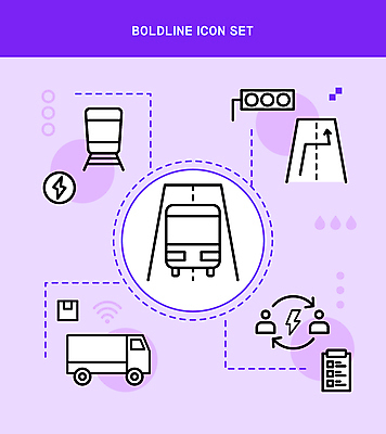 아이콘 화살표 도로 버스 대중교통 사람모양 보라색 트럭 전철 신호등 라인아이콘 택배 택배상자 번개모양 서류판 볼드라인 차선_도로 탑차 2D아이콘 AI파일 모양 길 육상교통 교통수단 컬러 교통시설 자동차 상자 사무용품 운송업 번개 파일형식 벡터