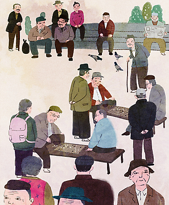 전신 PSD 나무 공원 여자 할아버지 노년 남자 할머니 벤치 일러스트 지팡이 거리 세마리 앉기 여러명 상반신 일상 계단 모임 잡기 신문 신문읽기 구경 비둘기 뒷짐 바둑 바둑판 고령화 노인만 국내일러스트 식물 공공시설 다수 의자 모션 놀이 조류 3 사람 성인 라이프 간행물 뉴스 사회이슈 읽기 성인만 파일형식