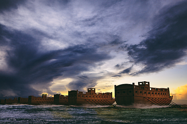 PSD 구름 편집 편집이미지 파도 바다 하늘 사람없음 3D 디지털합성 여러척 충무공 편집소스 호국보훈의달 판옥선 이미지편집 편집3D 자연요소 다수 6월 군함 파일형식