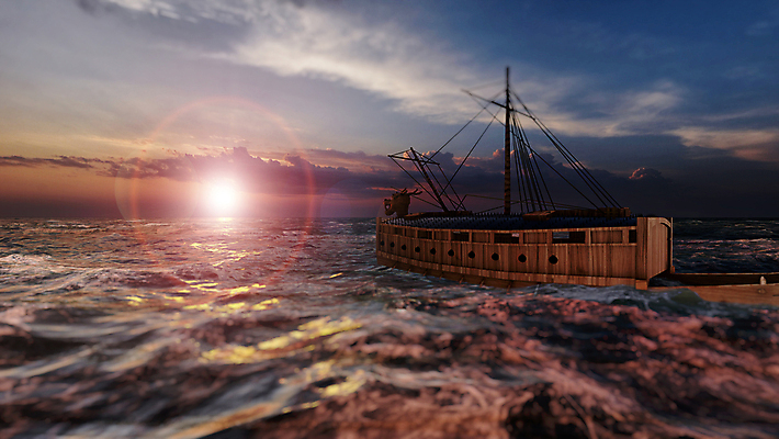 PSD 구름 편집 편집이미지 바다 하늘 사람없음 햇빛 태양 3D 한척 디지털합성 거북선 충무공 편집소스 호국보훈의달 이미지편집 편집3D 자연요소 1 6월 파일형식