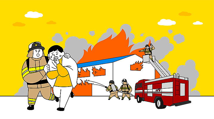 전신 남자 일러스트 공장 불 들기 여러명 성인 구출 연기 담요 소방관 소방 화재 오르기 소방차 기침 대피 사다리차 소방호스 화재진압 성인남자만 어깨에손 방호복 국내일러스트 AI파일 자연요소 옷 다수 공업 모션 자동차 사람 도움 구조원 사건 호스 진압 남자만 성인만 파일형식 벡터