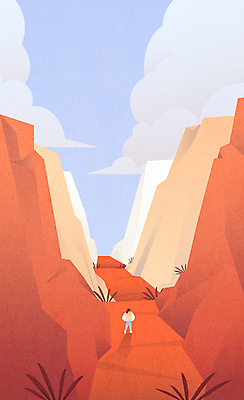 전신 구름 여자 여행 일러스트 자연 휴가 한명 성인 취미 여름 운동 걷기 골짜기 주황색 사막 성인여자한명만 백패킹 국내일러스트 AI파일 자연요소 1 계절 컬러 모션 건강 사람 레포츠 생태계 여자한명만 성인여자만 파일형식 벡터