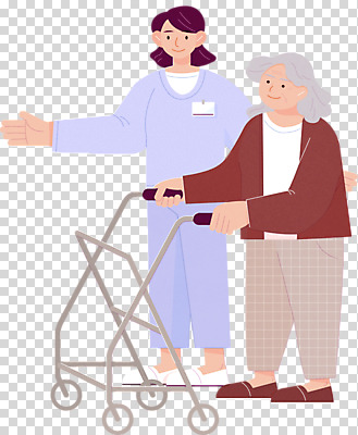전신 편집 편집이미지 여자 노년 할머니 친절 서기 누끼 성인 두명 손들기 의료진 잡기 노인복지 노인요양 요양보호사 PNG 돌봄 보행기 여자만 편집소스 돌봄서비스 직업 의학 모션 사람 복지 서비스 요양 파일형식