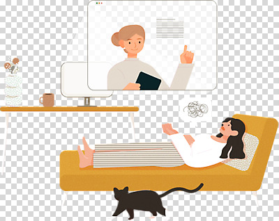 전신 편집 편집이미지 한마리 여자 말풍선 말하기 들기 누끼 손짓 상반신 성인 두명 눕기 스크린 모니터 고양이 PNG 정신과의사 성인여자만 소파베드 편집소스 번아웃증후군 반려묘 정신건강 비대면서비스 심리상담 정신상담 돌봄서비스 1 포유류 모션 건강 사람 치료 반려동물 컴퓨터 소파 의사 사회이슈 서비스 상담 여자만 성인만 파일형식 언택트