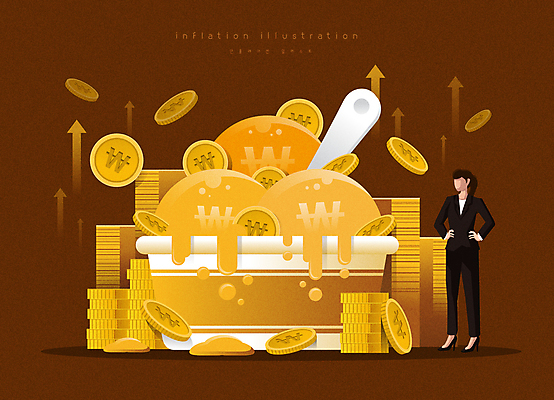 전신 여자 화살표 허리손 지폐 일러스트 한명 서기 정장 성인 경제 갈색 숟가락 동전 흐름 비즈니스우먼 돈다발 상승 금화 가치 동전탑 컵아이스크림 폭등 얼굴없음 성인여자한명만 인플레이션 국내일러스트 AI파일 녹이기 1 옷 컬러 포즈 컨셉 돈 비즈니스 모션 아이스크림 수저 사람 쌓기 직장인 황금 여자한명만 성인여자만 파일형식 벡터