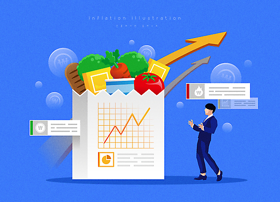 전신 남자 화살표 빵 토마토 일러스트 그래프 한명 서기 정장 성인 경제 파란색 장보기 종이봉투 동전 놀람 당근 비즈니스맨 상승 폭등 얼굴없음 성인남자한명만 인플레이션 국내일러스트 AI파일 1 옷 감정 음식 컬러 컨셉 돈 채소 비즈니스 모션 봉투 뿌리채소 표정 사람 직장인 남자한명만 성인남자만 파일형식 벡터