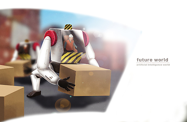 전신 PSD 남자 일러스트 미래 한명 들기 안전 상반신 성인 상자 건설현장 운반 컨테이너 조선소 로봇 디지털산업 로봇산업 성인남자한명만 국내일러스트 1 산업 컨셉 모션 건설업 사람 디지털 남자한명만 성인남자만 파일형식