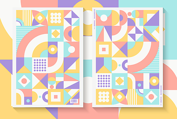 백그라운드 일러스트 추상 사람없음 그래픽 사각형 봄 원형 삼각형 기하학 파스텔톤 국내일러스트 AI파일 도형 계절 컬러 무늬 파일형식 벡터