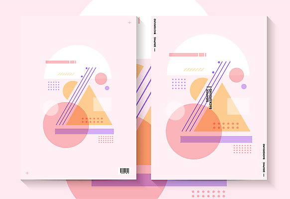 선 백그라운드 일러스트 추상 사람없음 그래픽 봄 점 원형 삼각형 바코드 기하학 파스텔톤 멤피스디자인 국내일러스트 AI파일 도형 디자인 계절 컬러 무늬 파일형식 벡터