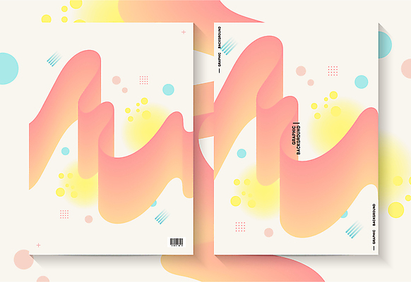 백그라운드 일러스트 추상 사람없음 그래픽 봄 원형 웨이브 바코드 기하학 파스텔톤 코랄 국내일러스트 AI파일 도형 계절 컬러 무늬 파일형식 벡터