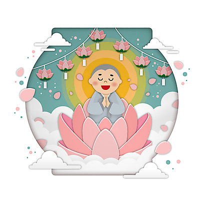 구름 남자 어린이 일러스트 연꽃 한명 웃음 소년 상반신 태양 눈감음 부처님오신날 동자승 연등 승복 합장 소년한명만 국내일러스트 AI파일 자연요소 1 기념일 꽃 모션 표정 사람 손짓 등불 승려 불교용품 남자한명만 소년만 파일형식 벡터