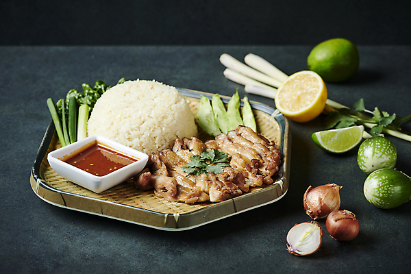 포토 JPG 접시 밥 검은배경 양파 오이 사람없음 닭고기 소스 레몬 덮밥 종지 라임 파 동남아음식 레몬그라스 태국음식 로컬푸드 카우만까이 국내포토 그릇 식기 음식 백그라운드 채소 과일 육류 농산물 검은색 양념 동양음식 파일형식