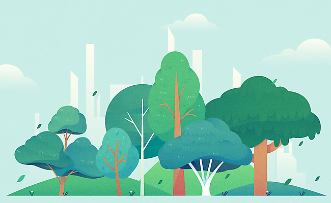 나무 구름 공원 하늘색 일러스트 자연 하늘 나뭇잎 풍경 빌딩 사람없음 건물 초록색 도시 동산 조경수 조경식물 국내일러스트 AI파일 자연요소 식물 건축물 공공시설 컬러 잎 파란색 생태계 파일형식 벡터