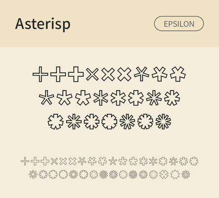 알파벳 영어 폰트 사람없음 OTF 낱개폰트 설치폰트 디자인서체 영문폰트 딩벳 Typodermic_서체 Asterisp_서체 AsterispEpsilon_서체 문자 파일형식