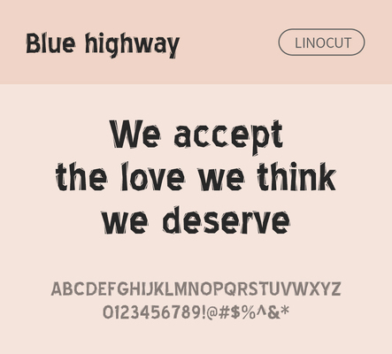 알파벳 영어 폰트 사람없음 OTF 낱개폰트 설치폰트 디자인서체 영문폰트 Typodermic_서체 산세리프체 활자체 BlueHighway_서체 문자 파일형식